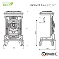 Schemat pieca KAWMET P9 Eco