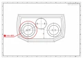 Schemat pieca KAWMET P7 CookTop widok z góry