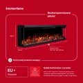 Kominek elektryczny trójstronny Emotion Flame UNITY 183