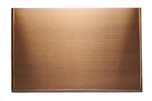 Blacha przed kominek z mosiądzu, PATYNA, 60x100 - ArtFuego B-1506-3-PA-K