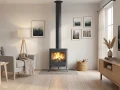 Piec wolnostojący KAWMET Premium HESTIA S17 Eco aranżacja