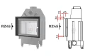 Schemat blendy zagłębiającej Unico RZ45 do wkładu frontowego DRAGON