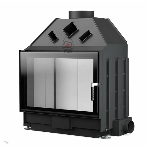 Wkład kominkowy Unico DRAGON 4 XL PORTAL Standard jasna ceramika