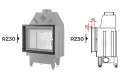 Schemat blendy zagłębiającej Unico RZ30 do wkładu frontowego DRAGON