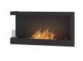 SIMPLE fire CORNER 900 lewy Biokominek do zabudowy narożny z szybą