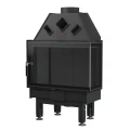 Wkład kominkowy Unico DRAGON 2B SLIM Prawy Standard ciemna ceramika