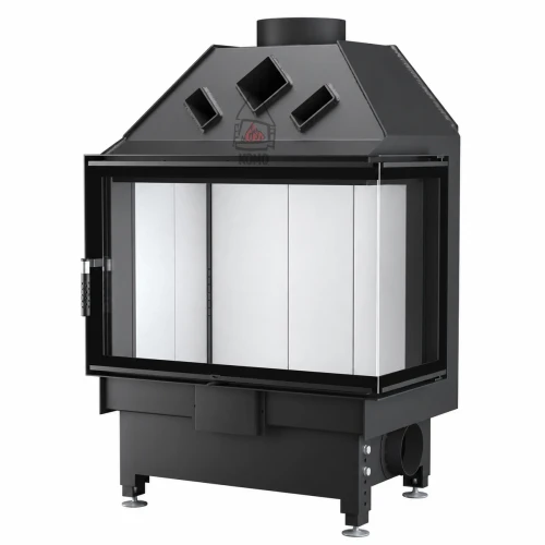Wkład kominkowy Unico DRAGON 4B XL Standard narożny prawy jasna ceramika