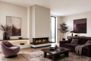 Wkład elektryczny trójstronny DIMPLEX e-MatriX 1300/400 III Optimyst RGB | przyłącze do wody z sieci