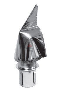 Samonastawna nasada kominowa Rotowent Ø 250 podstawa rurowa wciskana