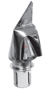 Samonastawna nasada kominowa Rotowent Ø 200 podstawa rurowa wciskana - Ł