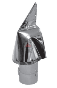 Samonastawna nasada kominowa Rotowent Ø 250 podstawa rurowa (otwierana) - Ł