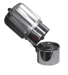 Obrotowa nasada kominowa Turbowent TULIPAN Ø150 na podstawie rurowej (otwieranej)