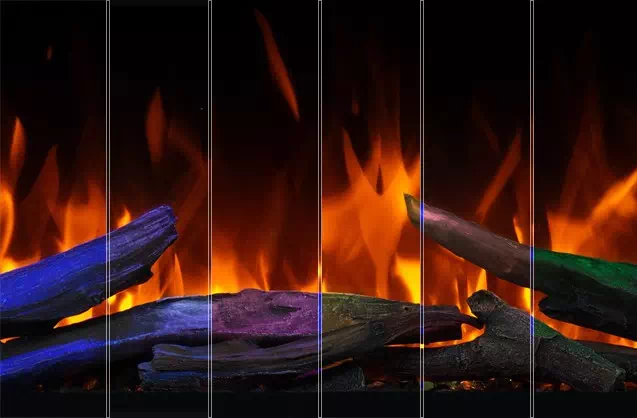 Kominek elektryczny AFLAMO MILOS - efekty płomienia