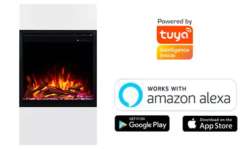 Kominek elektryczny AFLAMO MILOS - aplikacja mobilna