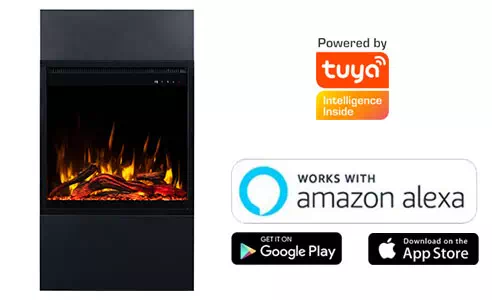 Kominek elektryczny AFLAMO MILOS - aplikacja mobilna