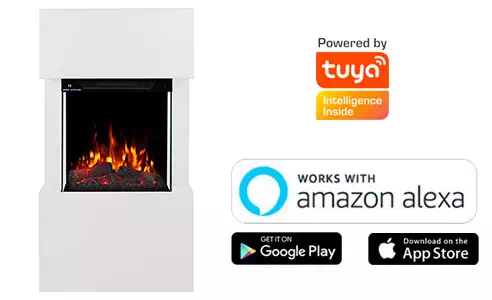 Kominek elektryczny AFLAMO TEXEL - aplikacja mobilna