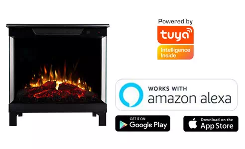 Kominek elektryczny AFLAMO TOWER - aplikacja mobilna