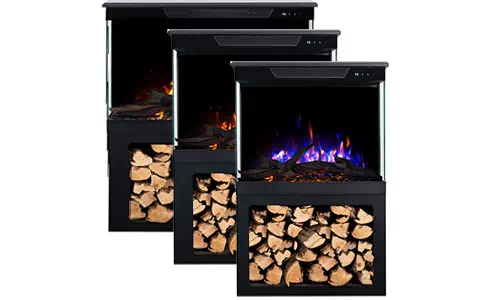 Kominek elektryczny AFLAMO TOWER z podstawą - wiele wariantów