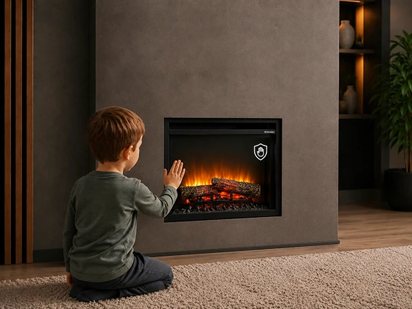 Bezpieczny płomień w DIMPLEX XHD Optiflame