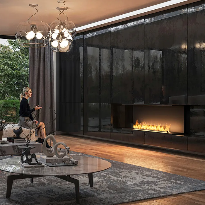 Biokominek automatyczny trójstronny Infire Etronic Basic C 1400