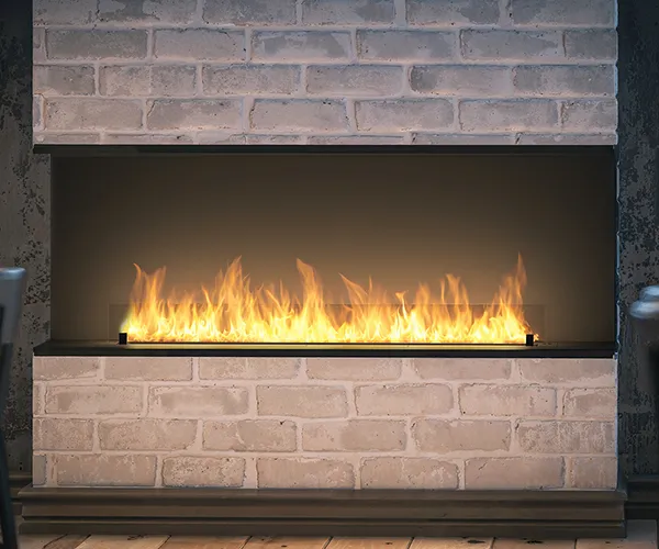 INFIRE ETRONIC C 1500 - trójstronny biokominek automatyczny do zabudowy w ścianie