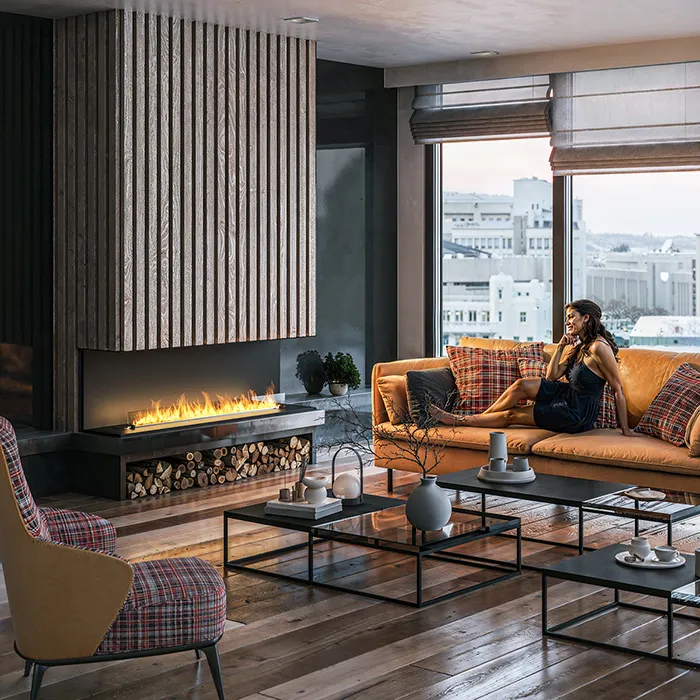 Biokominek automatyczny trójstronny Infire Etronic C 1800