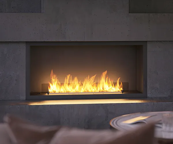 INFIRE ETRONIC INSIDE BASIC 1200 - biokominek automatyczny do zabudowy w ścianie