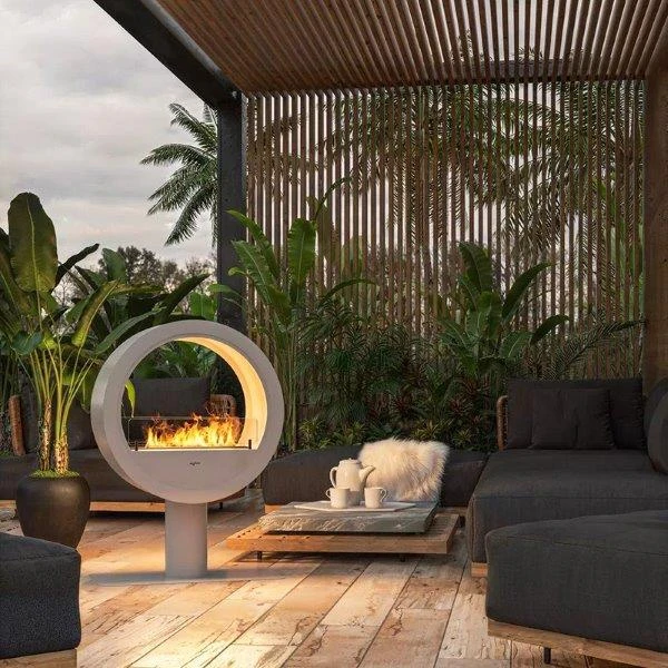 Biokominek wolnostojący vis a vis dwustronny INFIRE INCYRCLE 2 SIDE