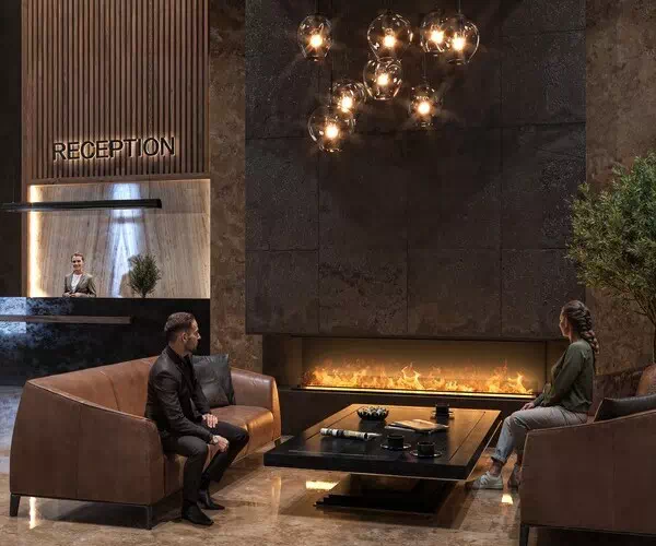 INFIRE INSIDE INVAPO C2200 Kominek elektryczny do zabudowy na parę wodną Optimyst 3D