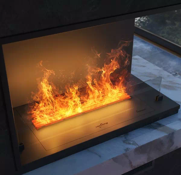 INFIRE INSIDE INVAPO P800 Kominek elektryczny do zabudowy na parę wodną Optimyst 3D